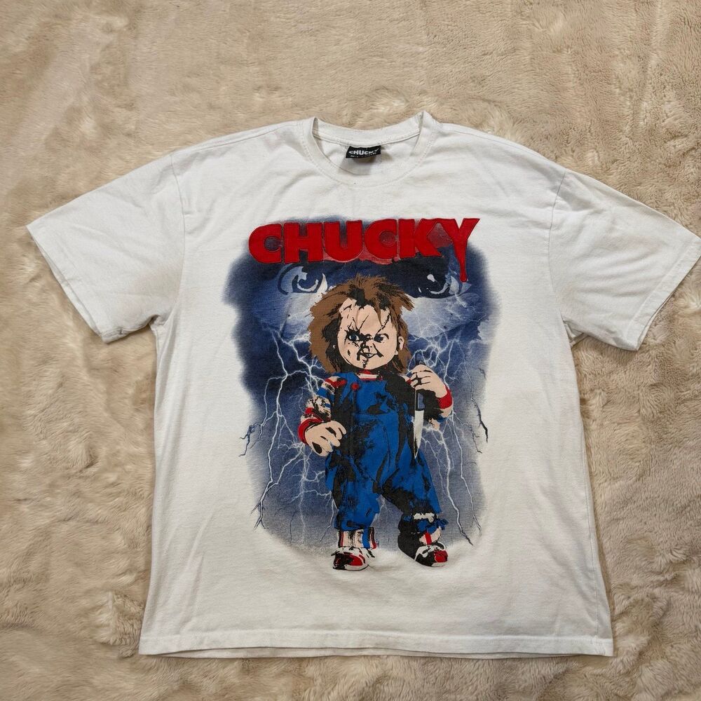 Chucky Men’s T Shirt Universal Studios Size XL